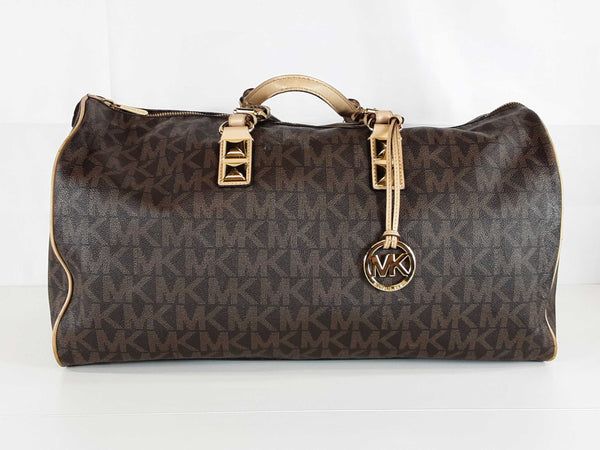 Michael Kors Grayson Brown Duffle Bag Sd0825ixde