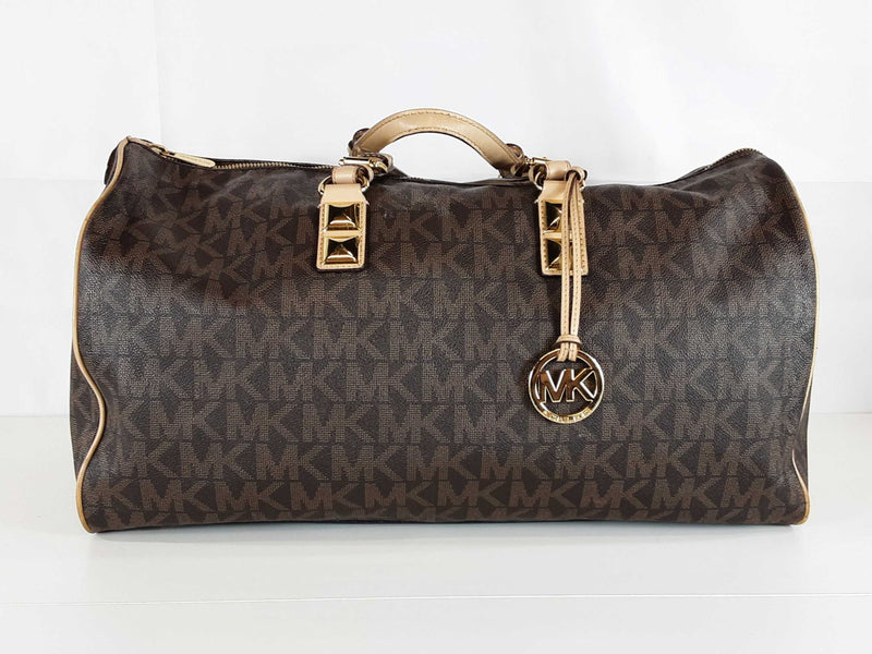 Michael Kors Grayson Brown Duffle Bag Sd0825ixde