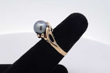 Tahitian Pearl Ring In 14k Yellow Gold Grams Size 7 Eb0726wcrsa
