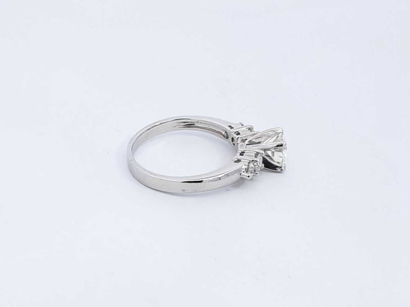 1.11 Cttw Diamond & Platinum Solitaire Ring 6.4 Grams Size 7.75 Fw0425lozxdu