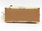 Coach Mollie Tote 25 Yellow Lemon Print Aa0826lorsa