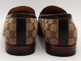 Gucci Jordaan Loafers Ebony Gg Beige Size 8.5 Aa0726izsa