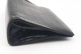 Alaia Black Croc Embossed Leather Clutch Eb0226oxzsa