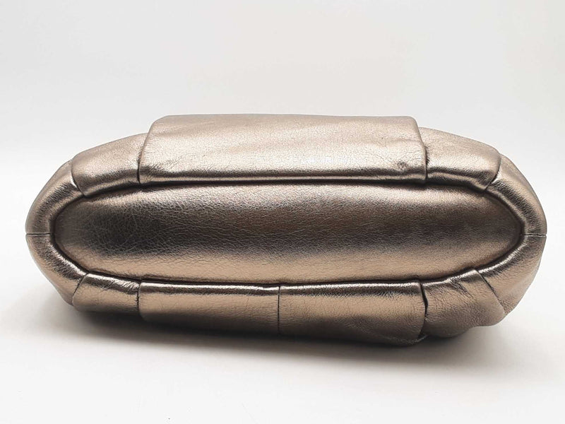 Coach Madison Pewter Metallic Leather Lindsey Satchel Sd0825wzsa