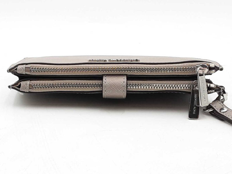 Michael Kors Jet Set Travel Double Zipper Wallet Grey Aa06lxsa