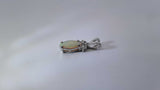 Diamond & Opal Art Deco Style Pendant In 14k White Gold 1.7 Grams Fw0426lxzdu