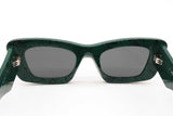 Prada Spr 13z Cat Eye Green Marble Sunglasses Eb1225cxde
