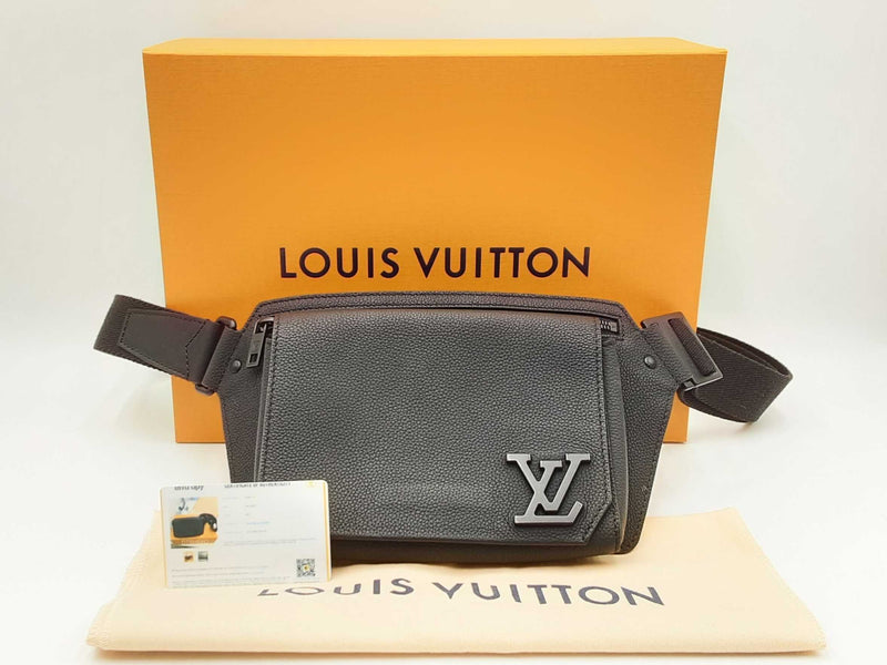 Louis Vuitton Aerogram Takeoff Black Leather Sling Bag Fw0225lozxdu