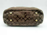 Coach Hampton Signature Carryall Brown Jacquard Satchel Fw1124lrsa