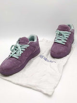 Off-white Out Of Office Purple Suede Sneakers Size 43 Eb1026lorsa