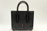 Christian Louboutin Paloma Black Leather Tote Top Handle Bag Eb1224wxzsa