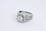 2.56cttw Diamond 14k White Gold Ring 7.3 Grams Size 7 Eb0526oorxdu