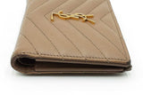 Saint Laurent Chevron Quilted Leather Cassandre Bifold Wallet Eb0326llrdu