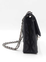 Chanel Mini French Riviera Flap Bag In Black Diamond-quilted Caviar Leather Fw0726lrrxdu