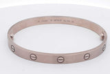 Cartier 18k White Gold Love Bracelet 37.3 Grams Size 19  Eb0126rxxzsa