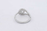 1.87cttw Lab Grown Diamond Ring In 14k White Gold 3.1 Grams Size 7 Eb0826erxsa