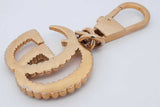Gucci Doube G Gold Tone Key Ring Bag Charm Eb0726crdu