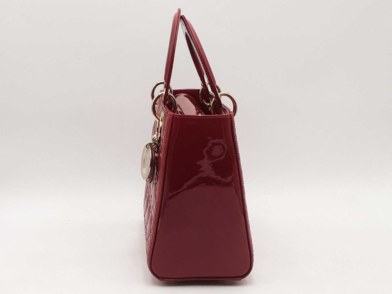 Christian Dior Medium Lady Dior Bag Red Aa1025ozxzsa