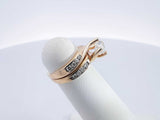 0.88 Cttw Diamond & 14k Yellow Gold Bypass Ring 4.3 Grams Size 3.25 Fw0526oxzdu