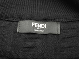 Fendi Logo Embossed Black Zipper Jacket Do0425rxzde