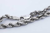 14k White Gold Rope Chain Necklace 6.9 Grams 20 Inch Eb0326wrxde