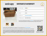 Hermes Bride-a- Brac Large Gold Brown Canvas Palladium Travel Case Do0326wxzde Entrupy Certificate