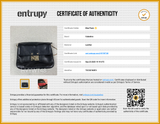 Valentino Garavani Portfolio Black Leather Crossbody Clutch Eb1025lxzsa Entrupy Certificate
