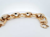 14k Yellow Gold 43.2 Grams Cable Bracelet 10 In Aa0626wzxzsa