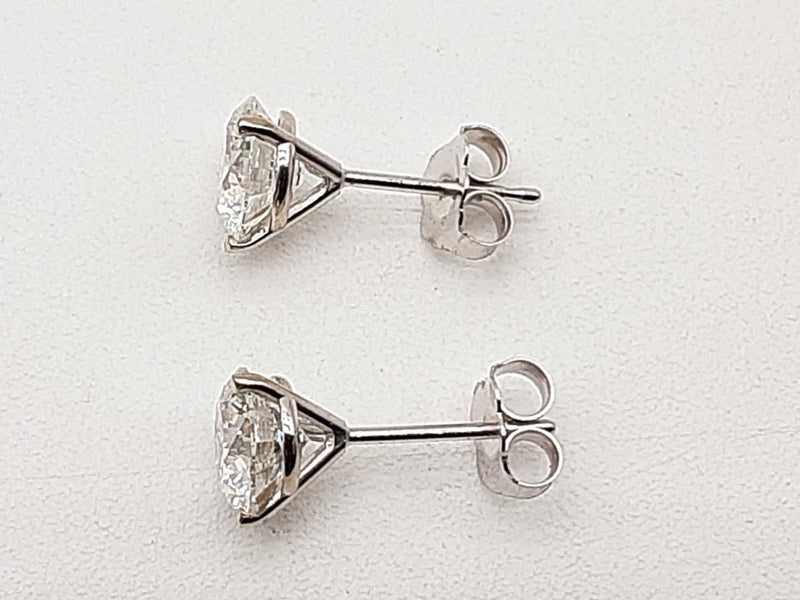 2.00 Cttw Lab Grown Diamonds 14k White Gold 1.1g Stud Earrings Do0723srxde