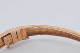 21k Yellow Gold Diamond Hinged Bangle Bracelet 13.4 Grams Eb0126ixzsa