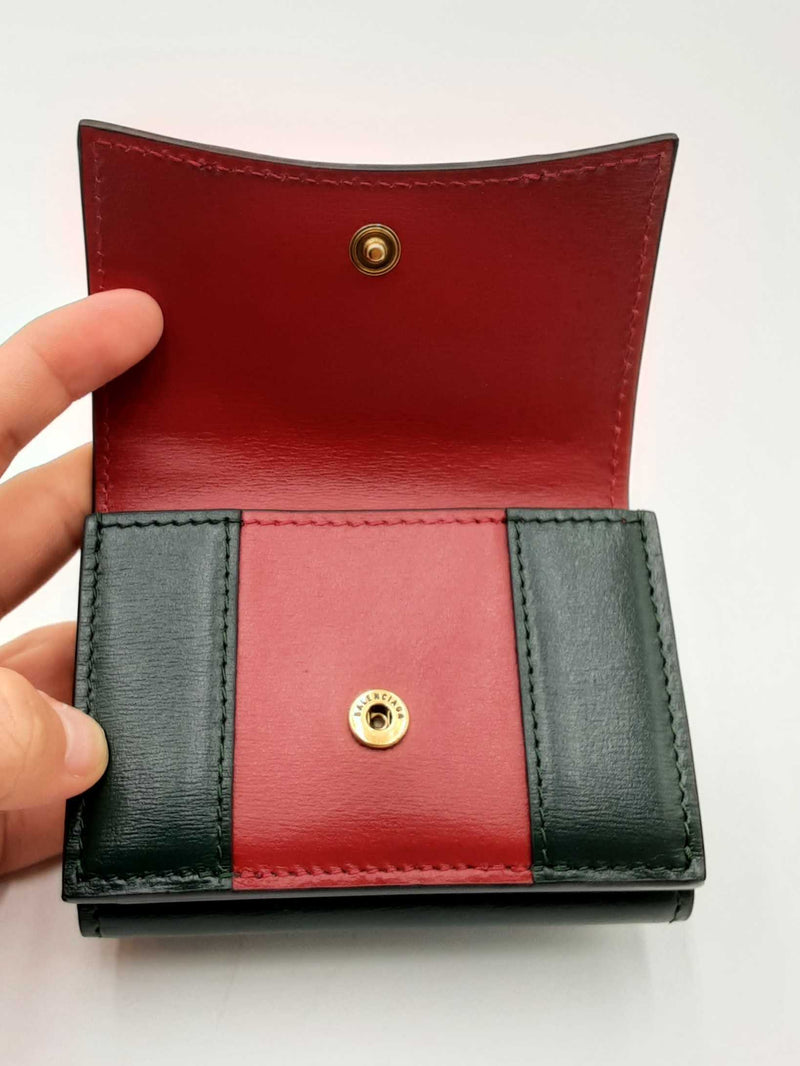 Gucci X Balenciaga The Hacker Project Web Leather Card Case Wallet Eb1224wxzdu