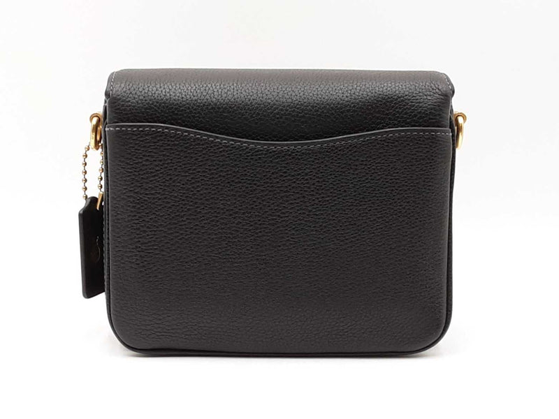 Coach Cassie Crossbody Bag 19 In Black Pebbled Leather Fw1125ixdu