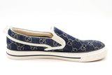 Gucci Tennis 1977 Gg Jacquard Denim Slip On Sneakers Size 6 Eb0726oxzde