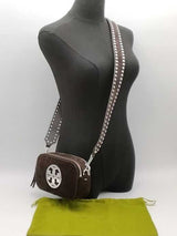 Tory Burch Miller Suede Mini Crossbody Bag Brown Aa1026lzxsa