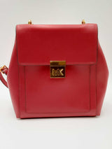 Michael Kors Mindy Red Leather Backpack Eb0424irdu