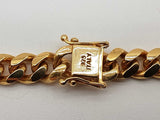 0.925 Silver Gold Plated 99.0g Solid Cuban Link Chain 24 In Do0224oxzde