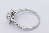 1.08cttw Diamond Wedding Set In 14k White Gold 6.1 Grams Eb0126rrxsa