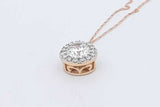 1.01ctw Lab Grown Diamond Necklace 14k Yellow Gold 1.8 Grams 19.5 In Eb0625oepdu