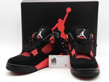 Jordan Retro 4 Red Thunder Black Size 10.5 Aa0826lzxsa