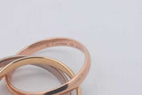 Cartier 18k Tricolor Gold Trinity Ring 5.7 Grams Size 48 Eb0326lxxzsa
