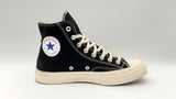 Converse Play Comme Des Garçons Chuck Black High Top Sneakers Size 8 Fw1124oxdu