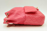 Chanel Dark Pink Quilted Lambskin Seoul Backpack Eb0524llxzdu