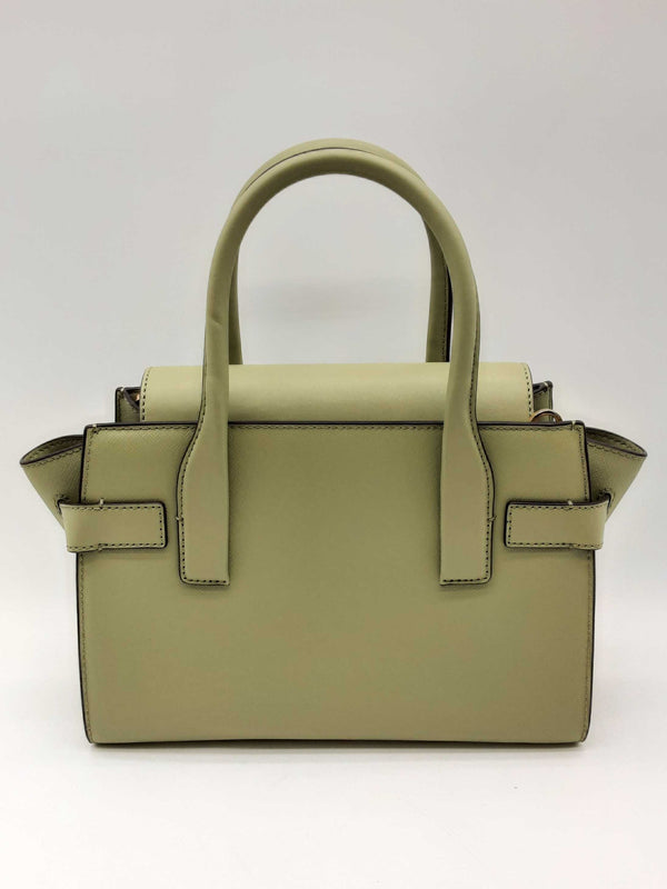 Michael Kors Carmen Belted Green Coated Canvas Crossbody Satchel Do1224ixde