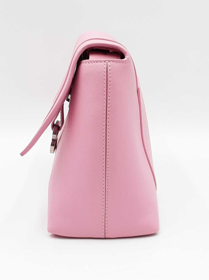 Balenciaga Downtown Pink Leather Shoulder Bag Eb1024pcrdu