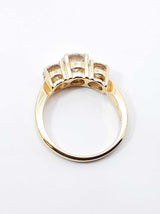 2.0 Cttw Diamond & 14k Yellow Gold Three-stone Engagement Ring 5.6 Grams Size 7.25 Fw0726wozxdu