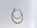 0.90 Cttw Lab Grown Diamond 14k Yellow Gold Hoop Earrings Aa0625pcpsa