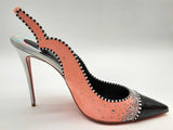 Christian Louboutin Hot Race Sling 100 Pink Suede Heels Size Eu 40.5 Do0125oxzde