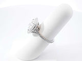 3.99 Cttw Diamond & 18k Gold Double Halo Ring 5.8 Grams Size 6 Fw0326lxzxzdu