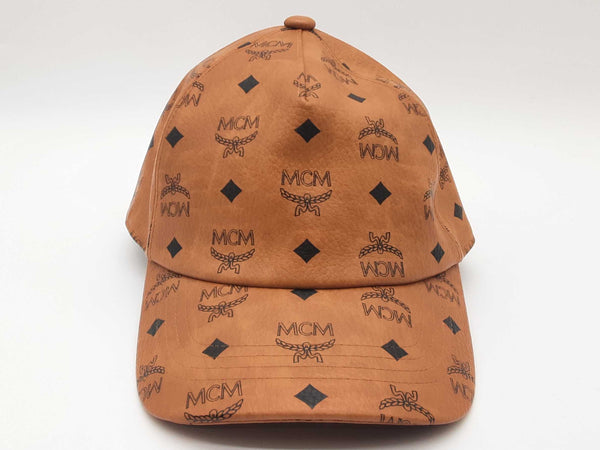 Mcm Visetos Cognac Tan Coated Canvas Ball Cap Do1125lxzde