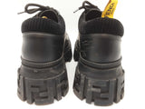 Fendi Black Leather Platform Boots Size 10 Mens Do0425wxzde